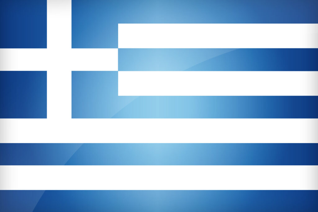 The flag of Greece