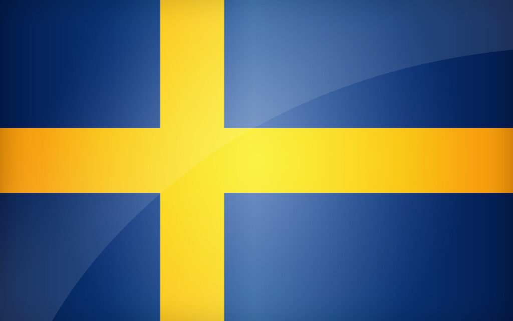 The flag of Sweden