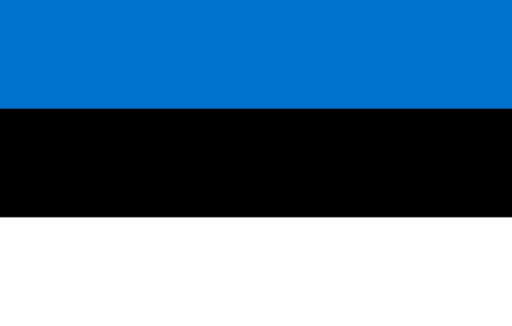 The flag of Estonia